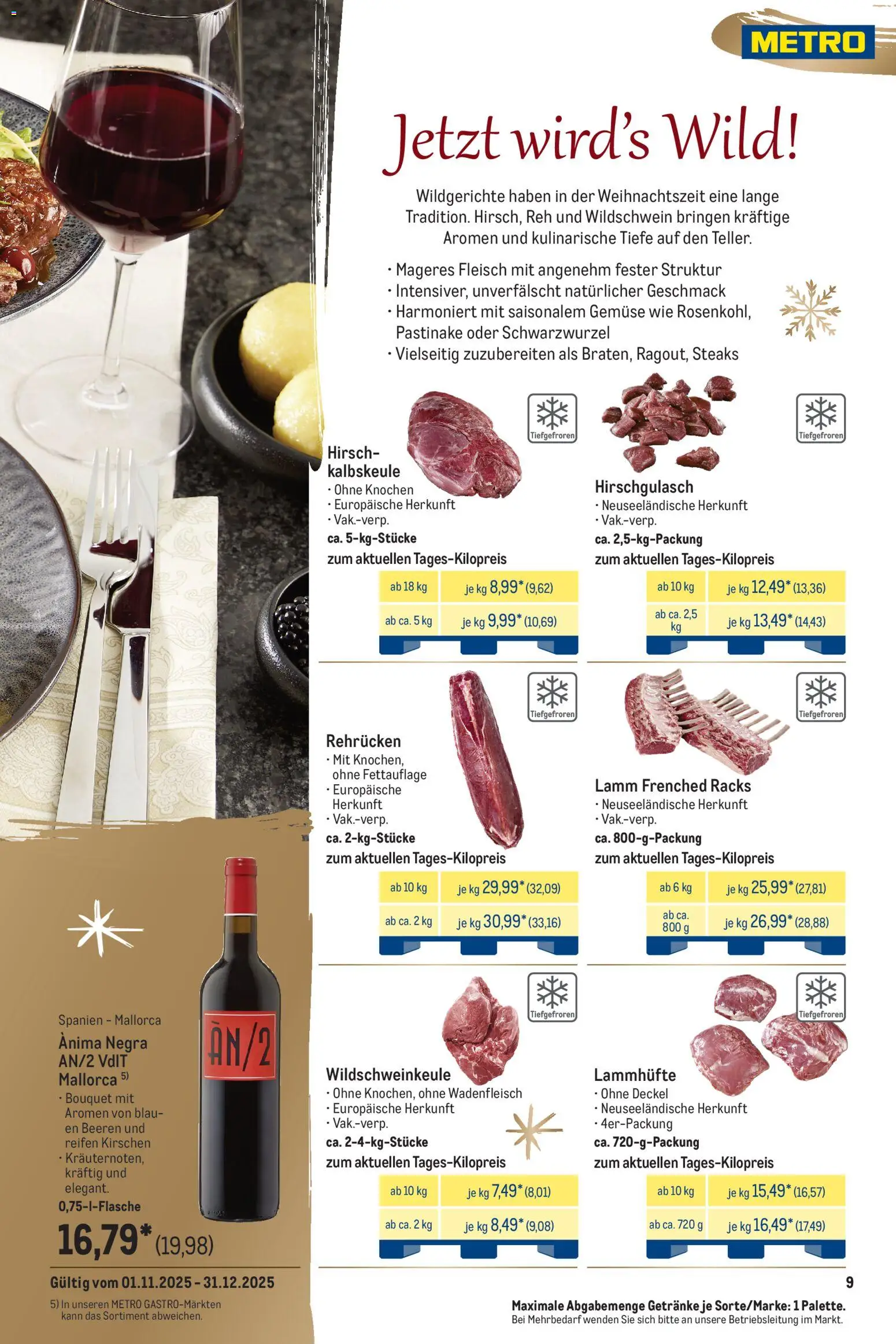 Metro Saisonkatalog Festliche Momente - Seite 9 - gültig ab 01.11.2025