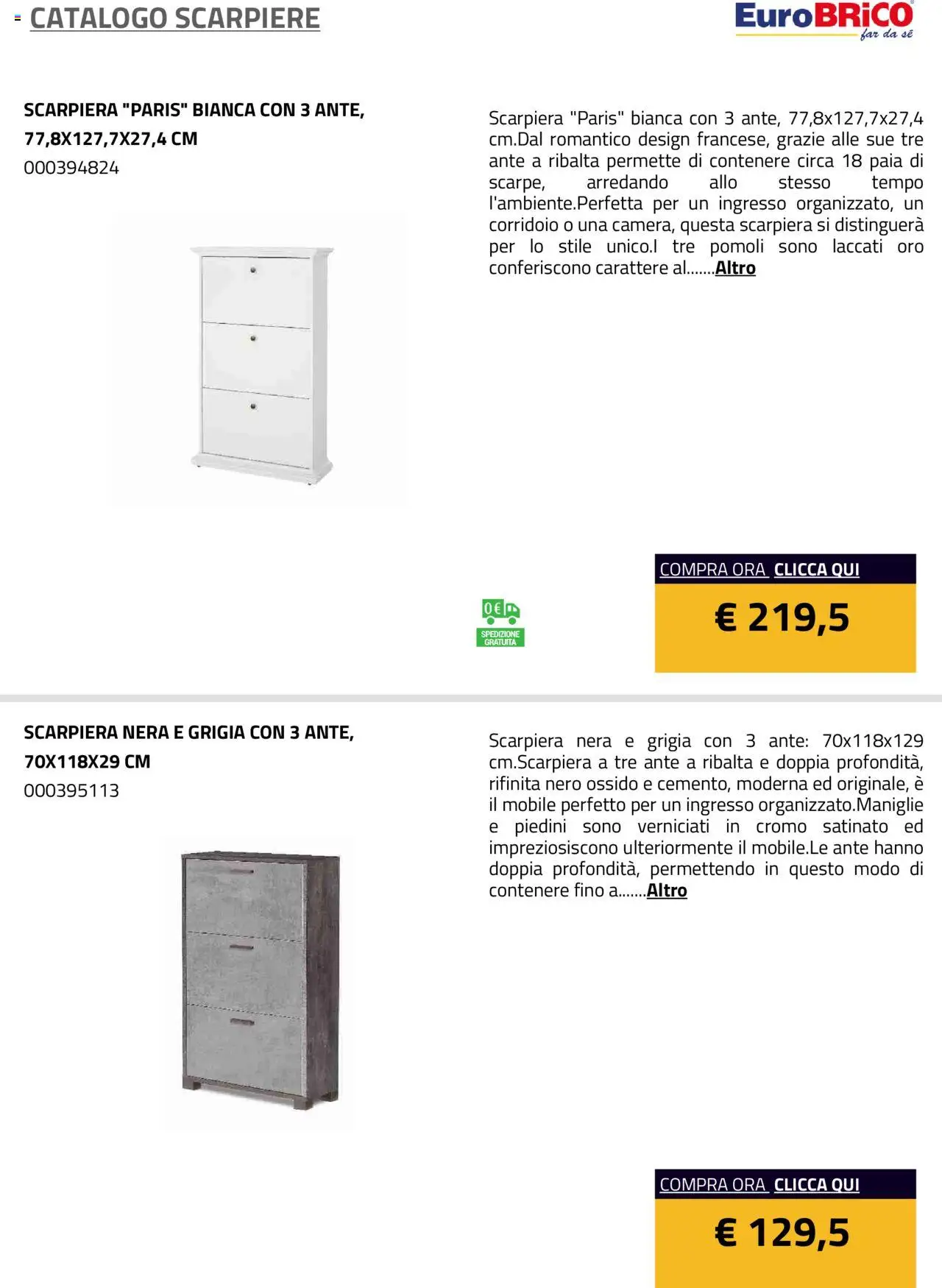 Eurobrico Scarpiere catalogo - pagina 33 - valido dal 23/07/2025