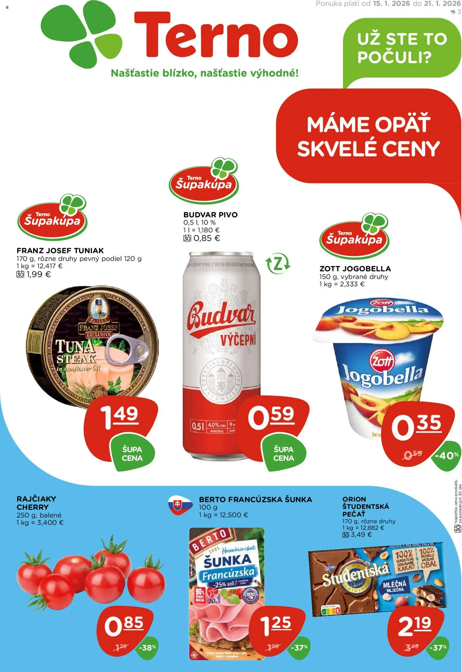 Terno leták - strana 1- platný od 15.01.2026