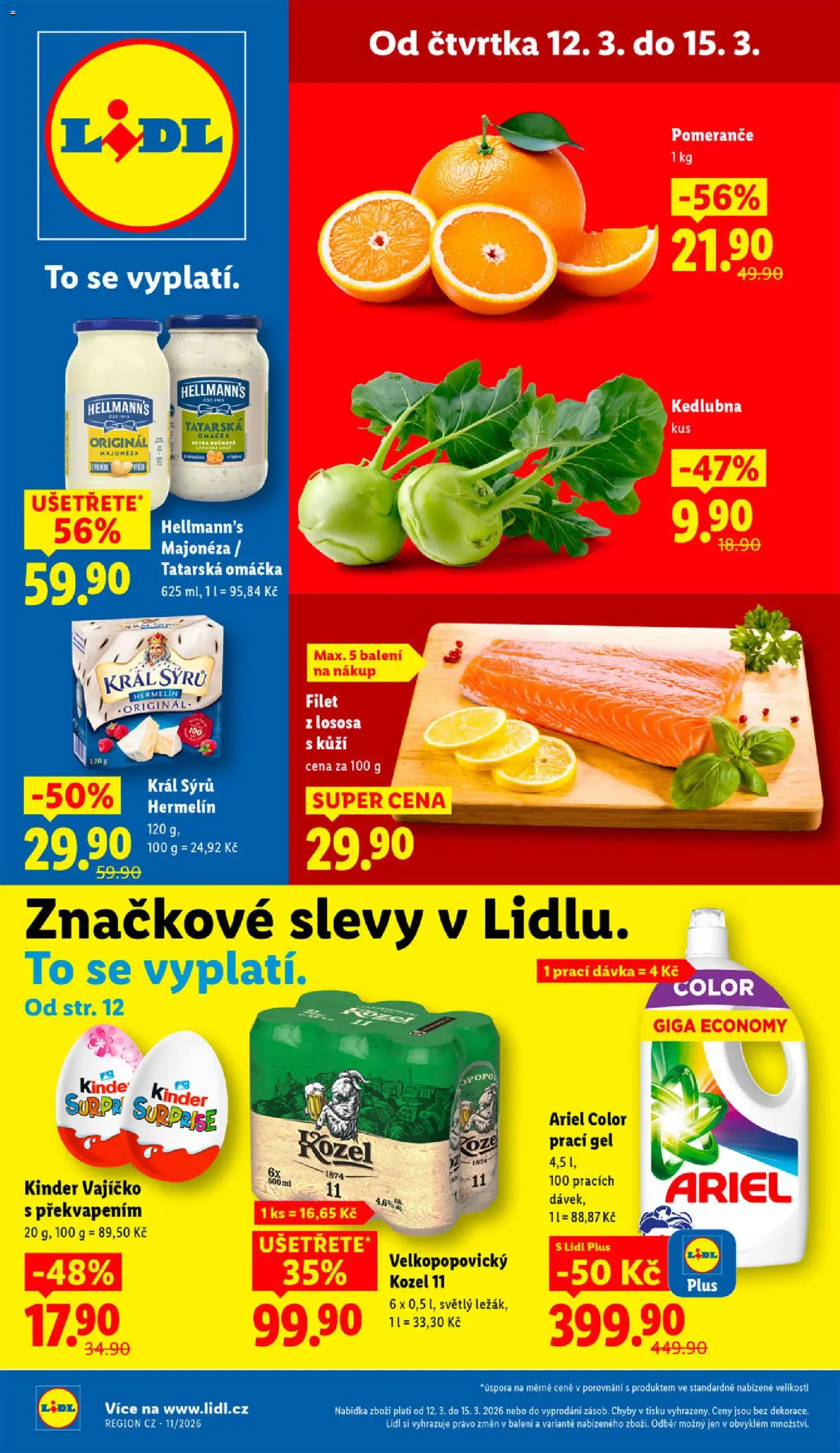 Lidl leták - strana 1- platný od 12.03.2026
