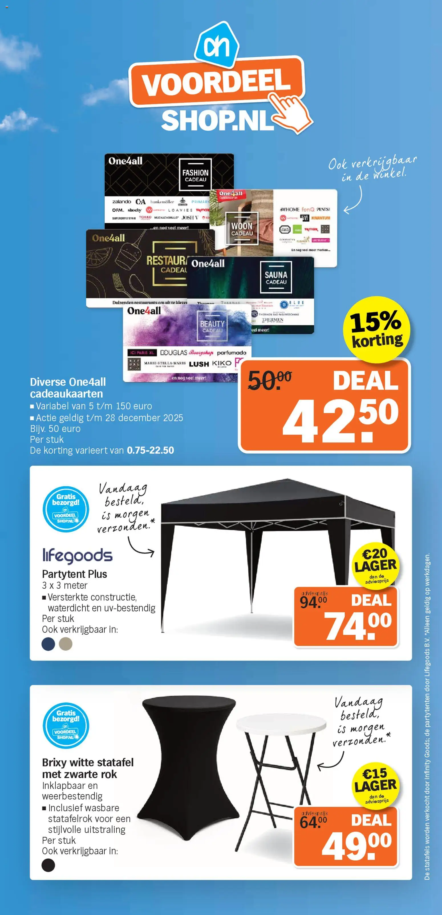 Albert Heijn - Voordeelshop folder week 52 - pagina 1- geldig vanaf 22-12-2025