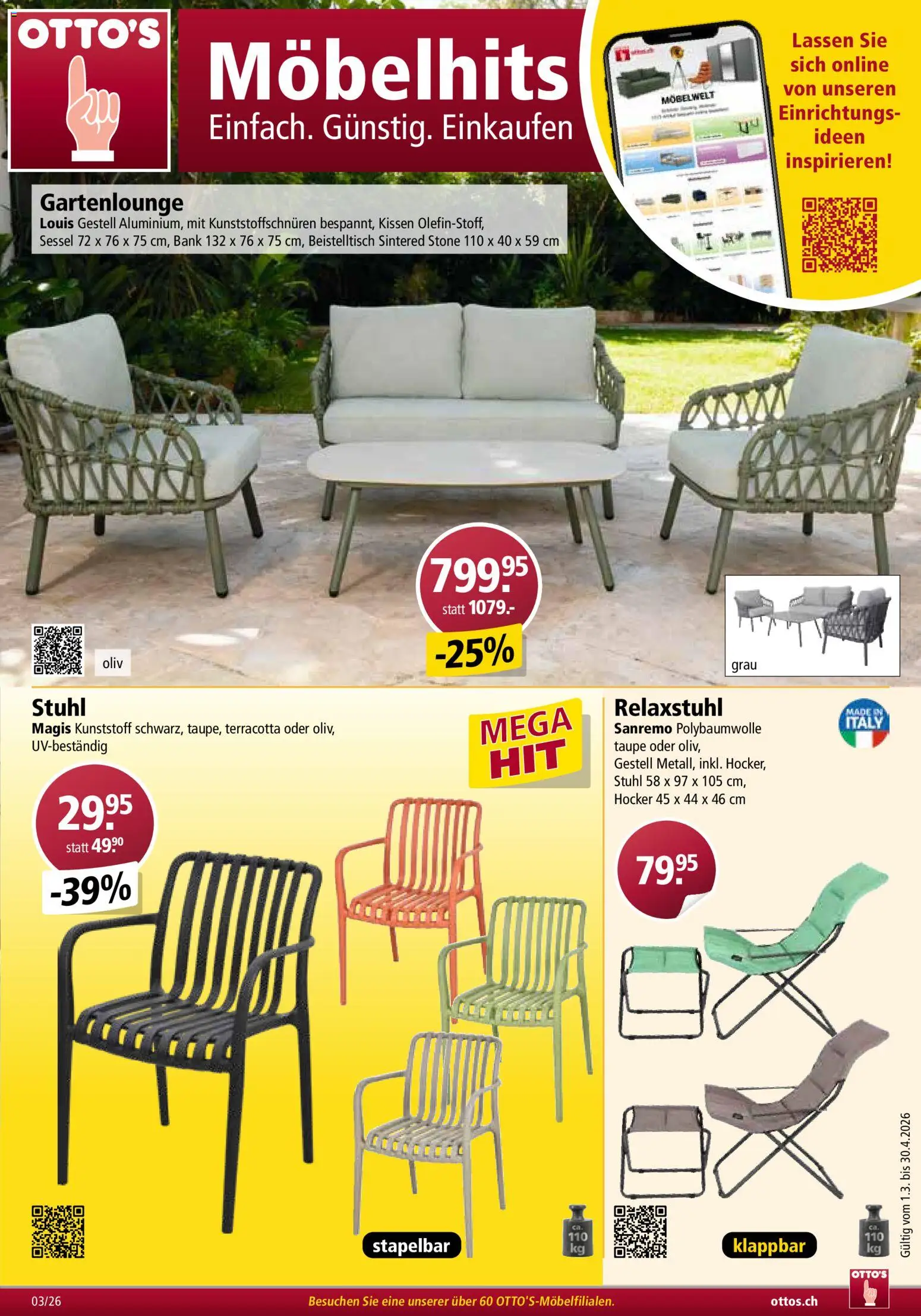 Otto's Aktionen Möbelflyer - Seite 1- gültig ab 01.03.2026