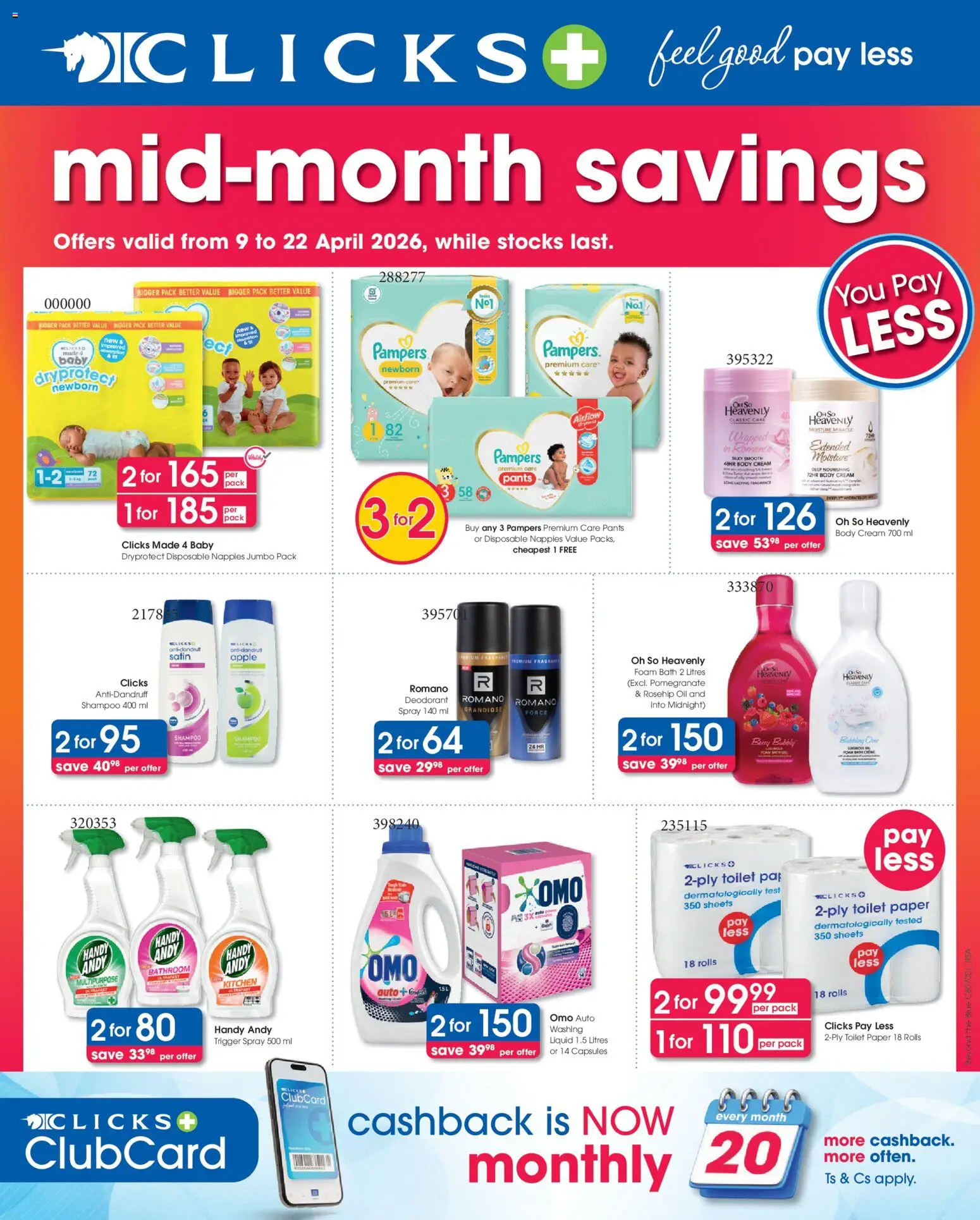 Clicks Specials - page 1- valid from 09/04/2026
