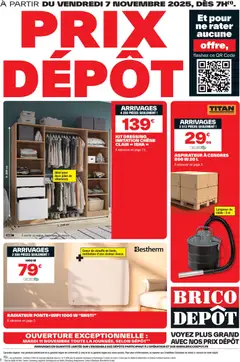 Aperçu Brico Dépôt catalogue valable à partir du 07/11/2025