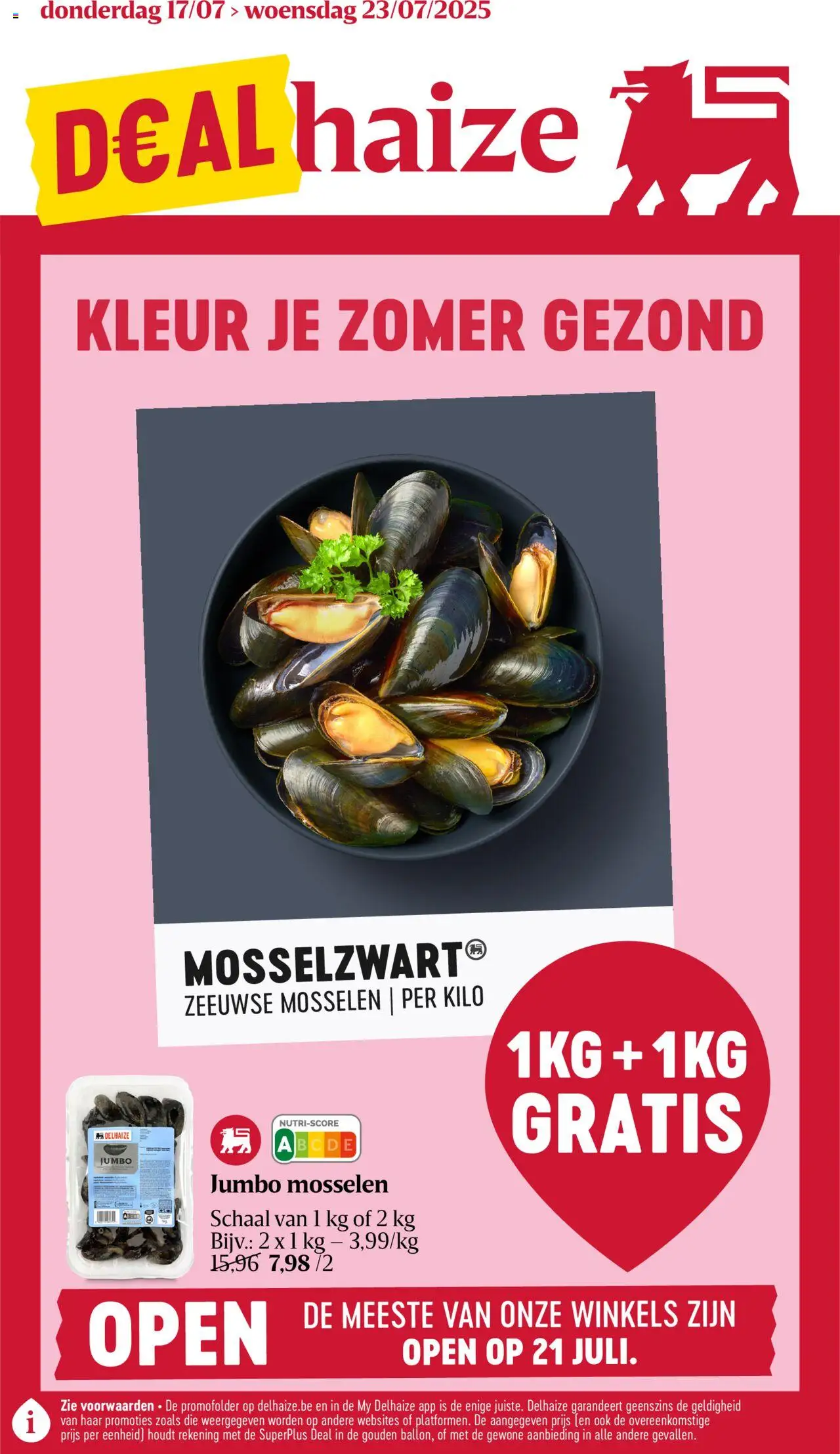 Delhaize folder week 29 - pagina 1- geldig vanaf 17/07/2025