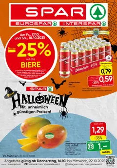 Vorschau Spar Flugblatt - Wien gültig ab 16.10.2025