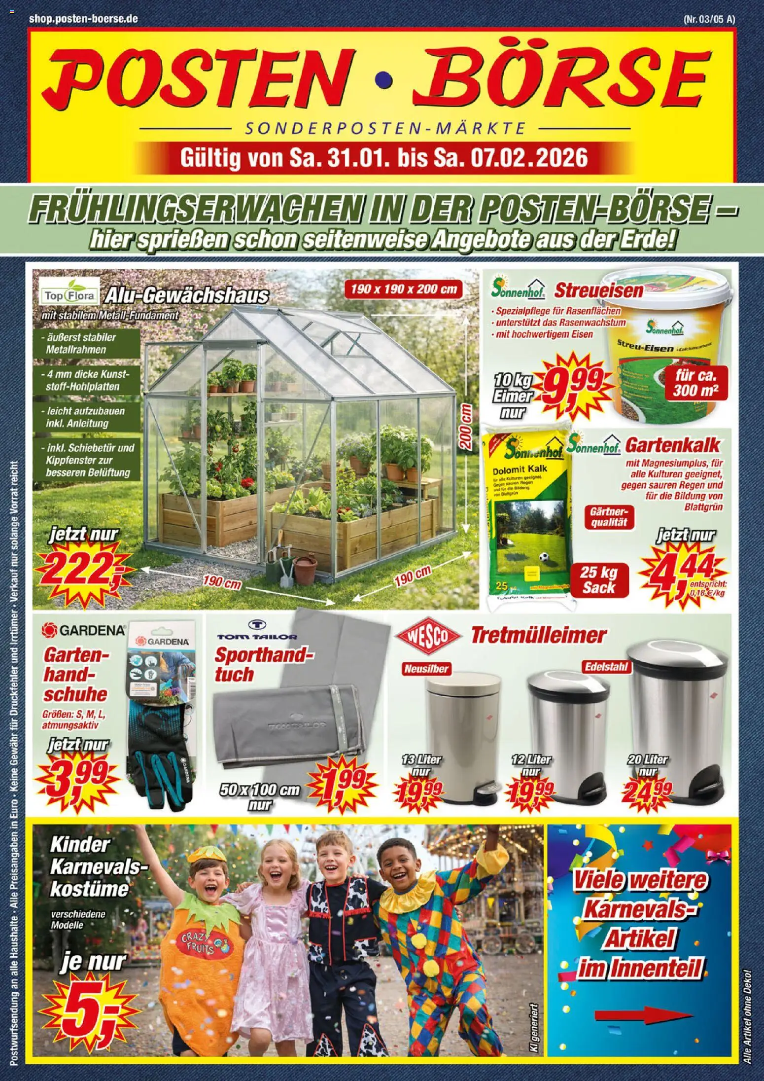 Posten Börse Prospekt 	 - Seite 1 - gültig ab 31.01.2026