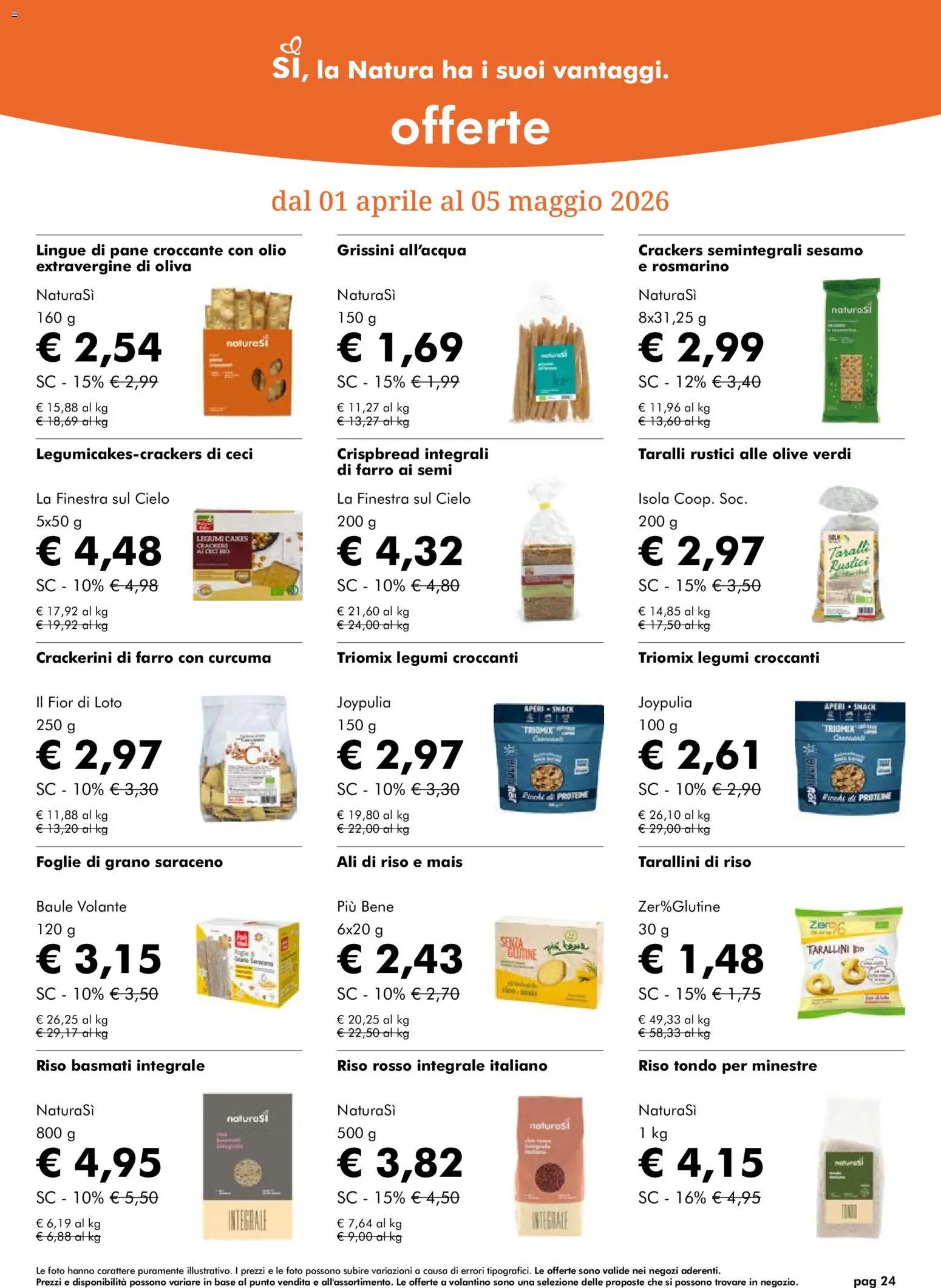 Natura Sì volantino - pagina 24 - valido dal 01/04/2026