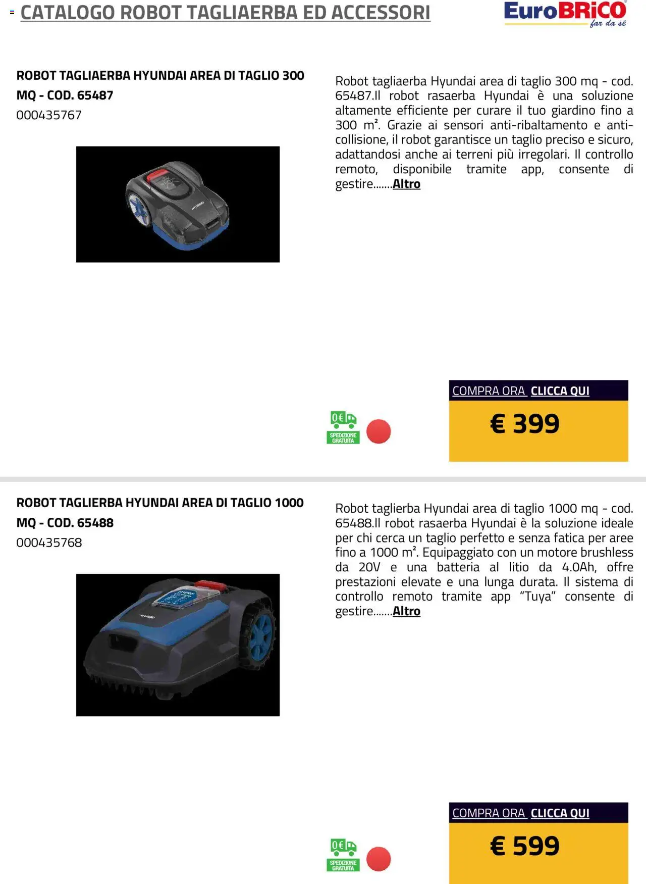 Eurobrico Robot Tagliaerba ed Accessori catalogo - pagina 2 - valido dal 23/07/2025