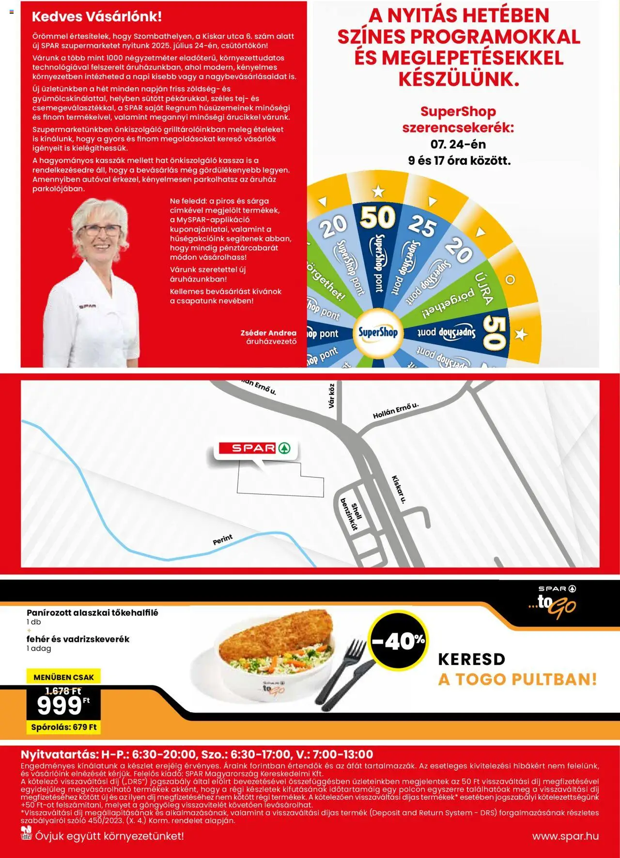 Spar Szombathely üzlet megújulás - 4oldal - érvényes 2025.07.24.-tól