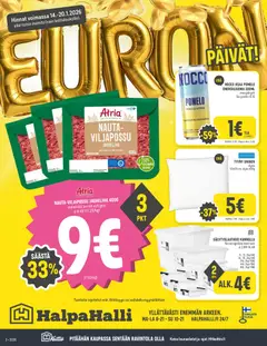 Esikatselu Halpa Halli tarjoukset voimassa alkaen 14/01/2026