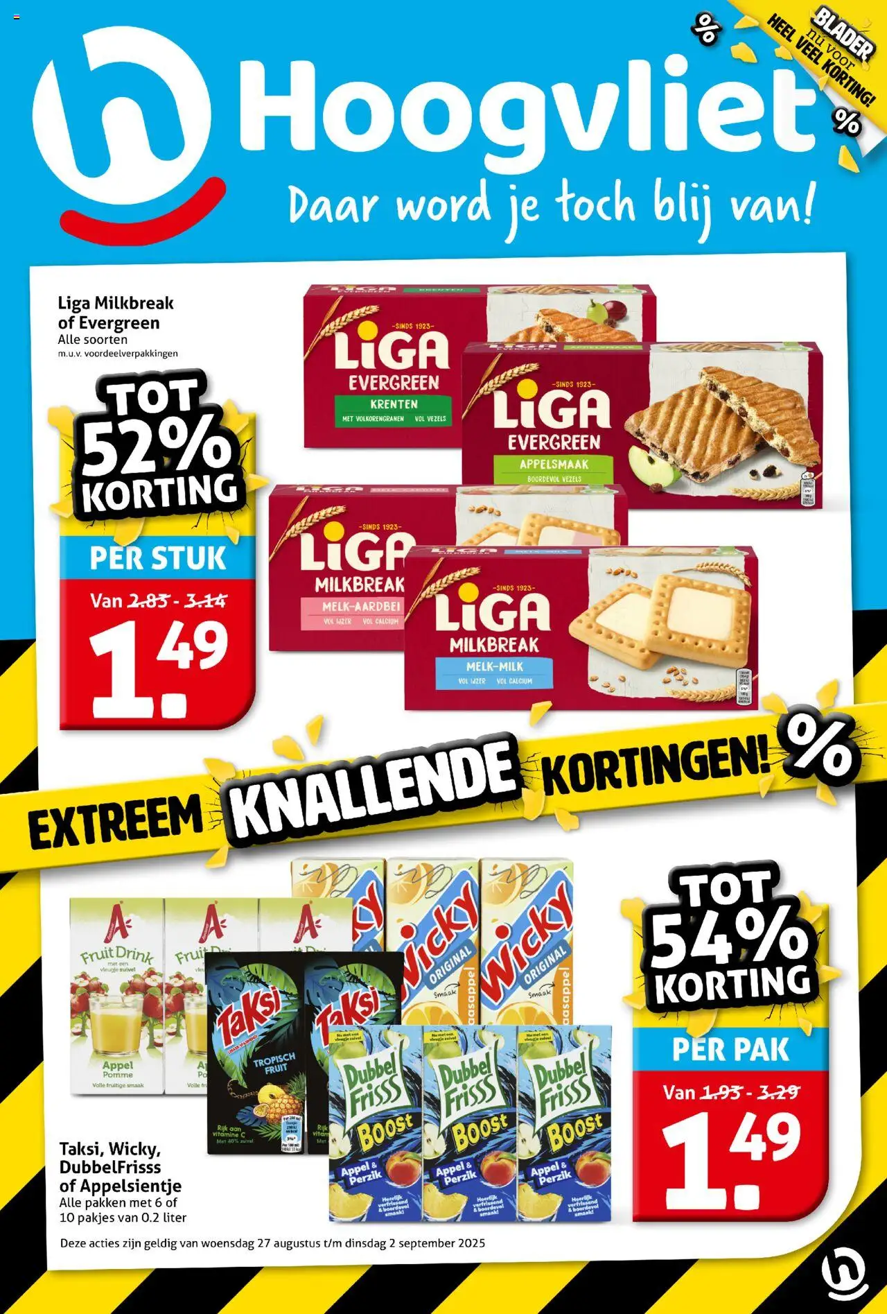 Hoogvliet - Folder - pagina 1- geldig vanaf 27-08-2025