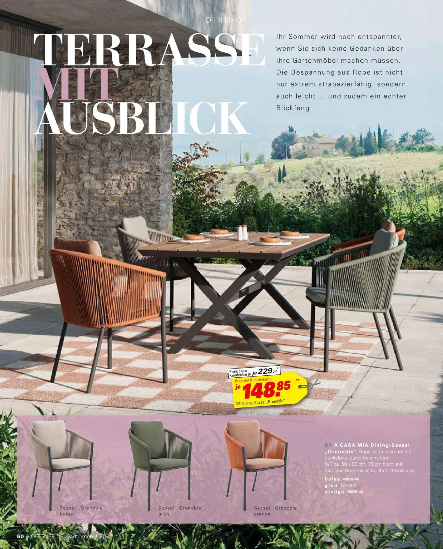 Höffner Prospekt Gartenmöbel - Seite 50 - gültig ab 27.03.2026