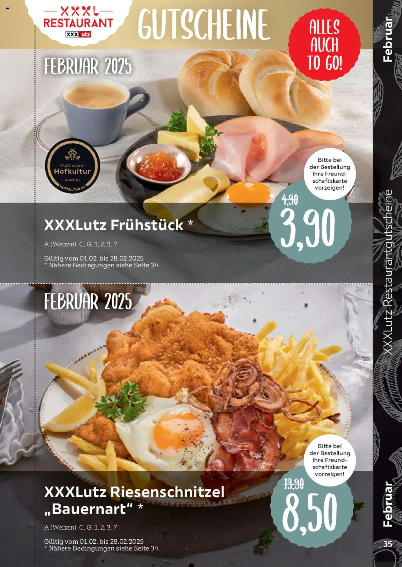 XXXL Lutz Freundschaftskartenjournal - Seite 35 - gültig ab 01.02.2025