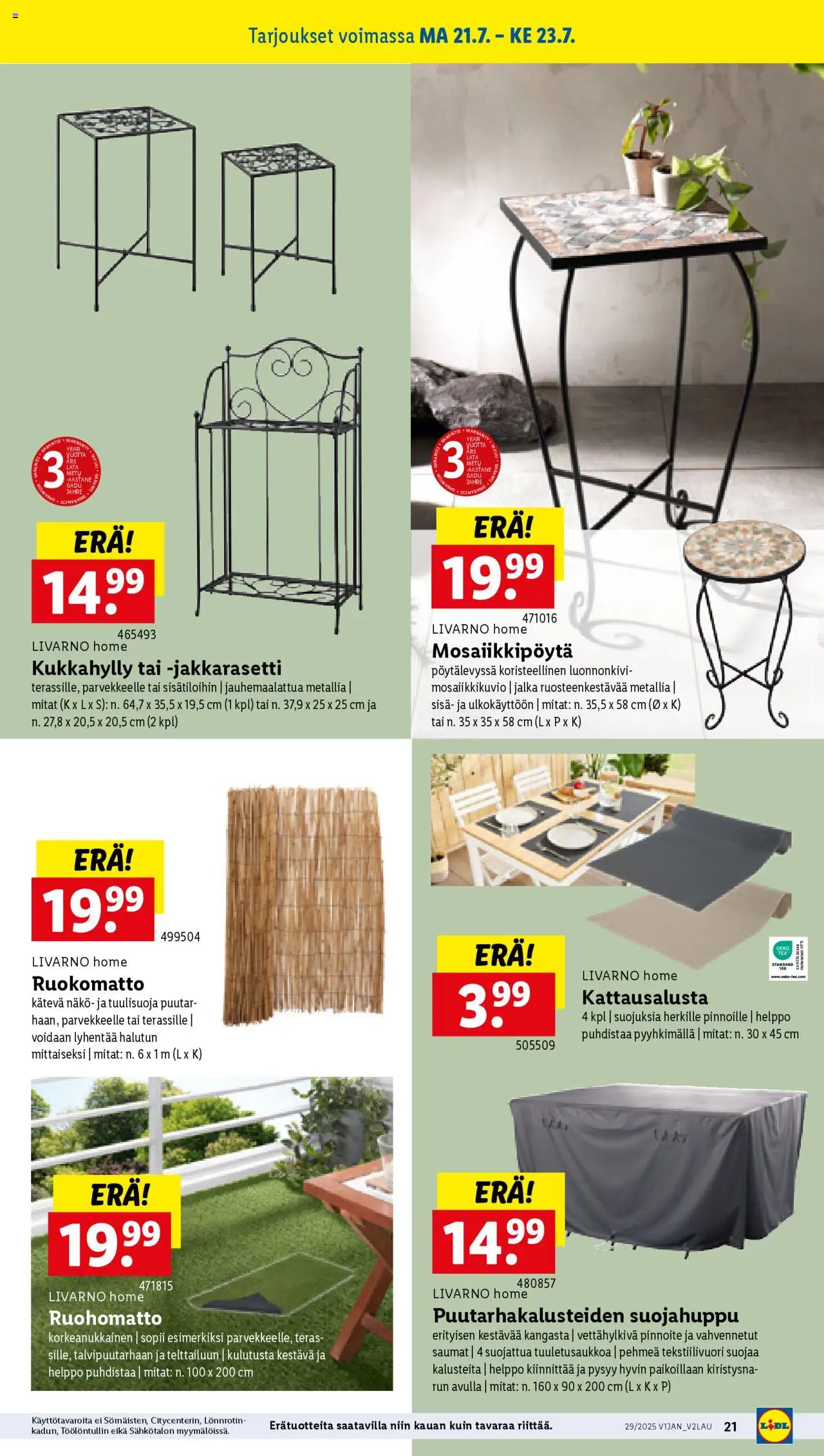 Lidl tarjoukset - sivu 25- voimassa alkaen 17/07/2025