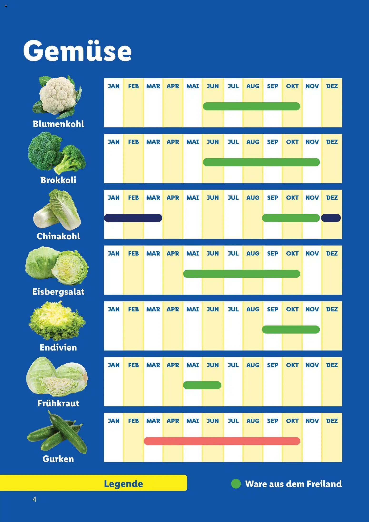 Lidl  Saisonkalender - Obst und Gemüse - page 4- valid from 01.01.2026