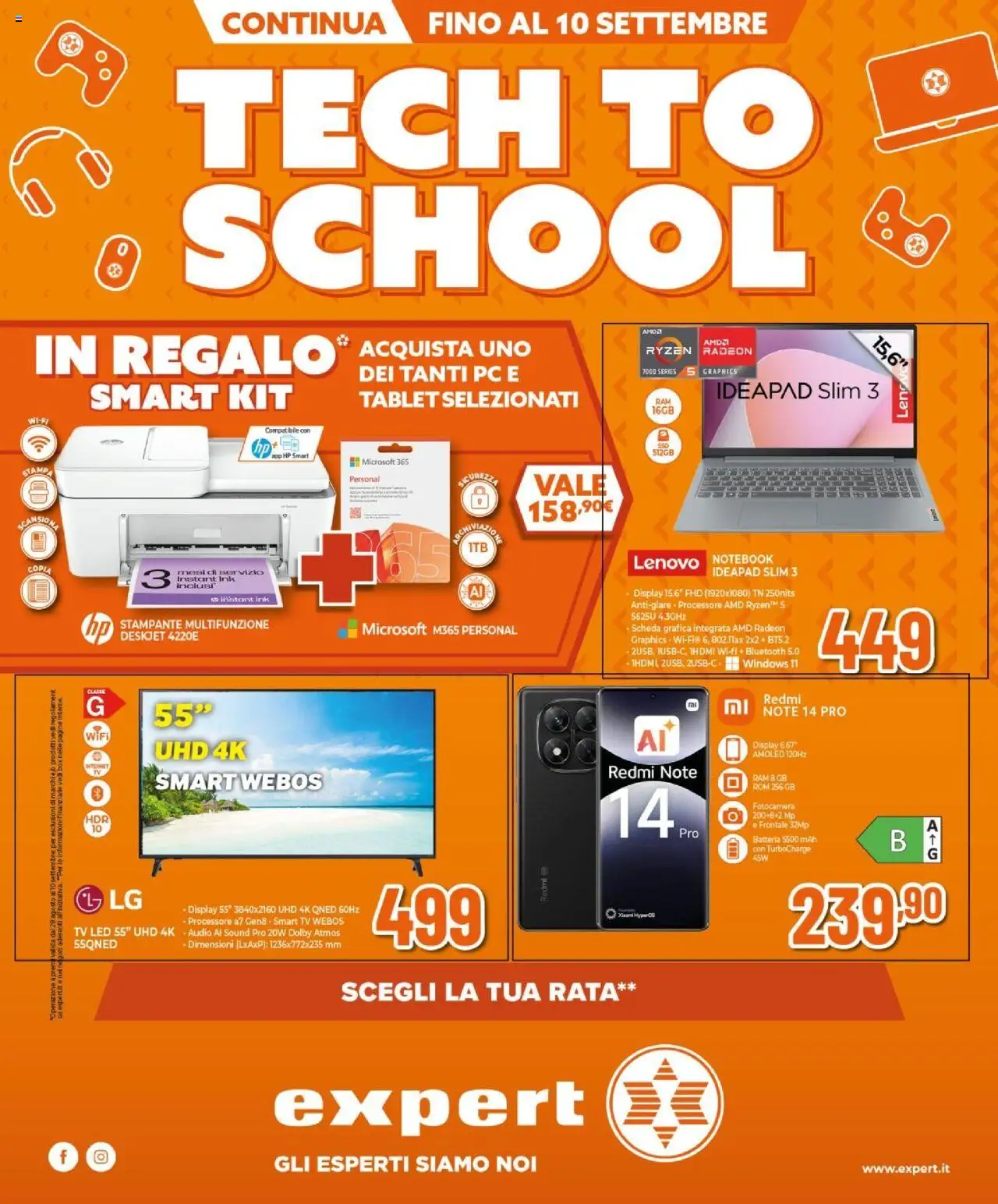 Volantino Expert	 - pagina 1 - valido dal 28/08/2025