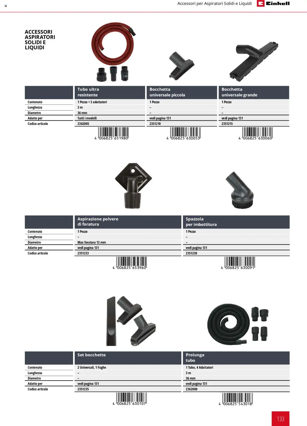 Catalogo Elettroutensili 2025 Einhell	 - pagina 133 - valido dal 06/02/2025