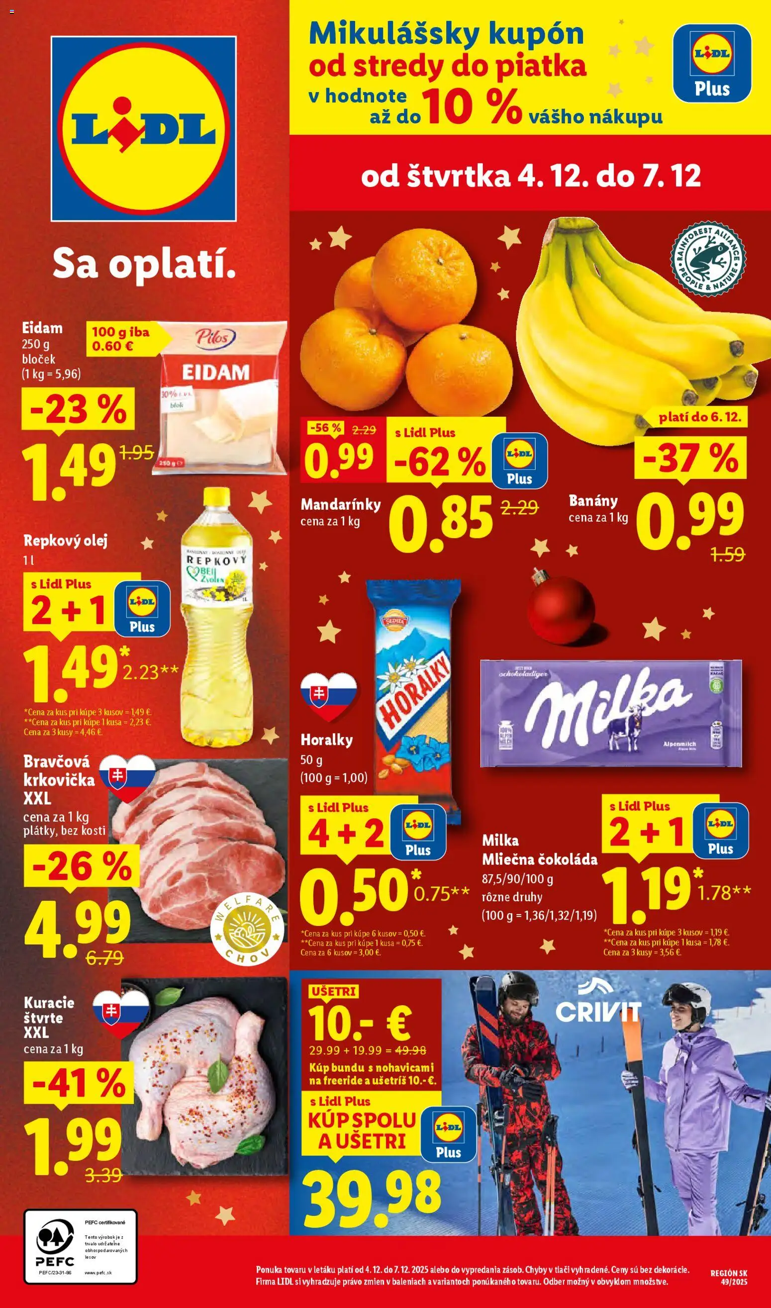 Lidl leták - strana 1- platný od 04.12.2025