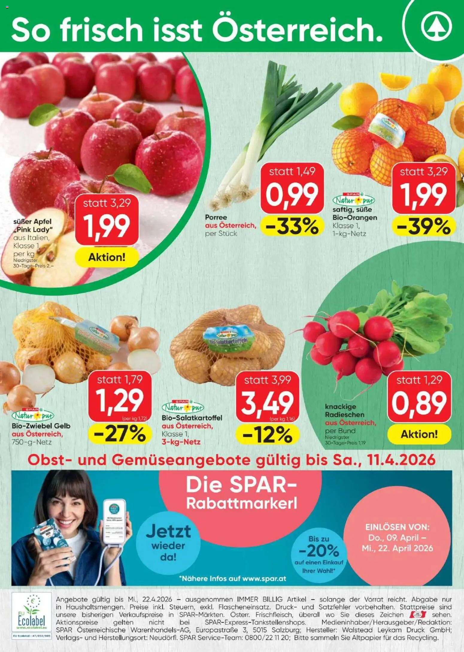Spar - Flugblatt - page 20- valid from 09.04.2026
