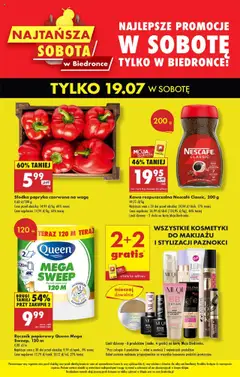 Podgląd Biedronka gazetka - Najtańsza sobota ważny od 19.07.2025