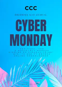 Előnézet CCC Cyber Monday érvényes 2025.12.01.-tól