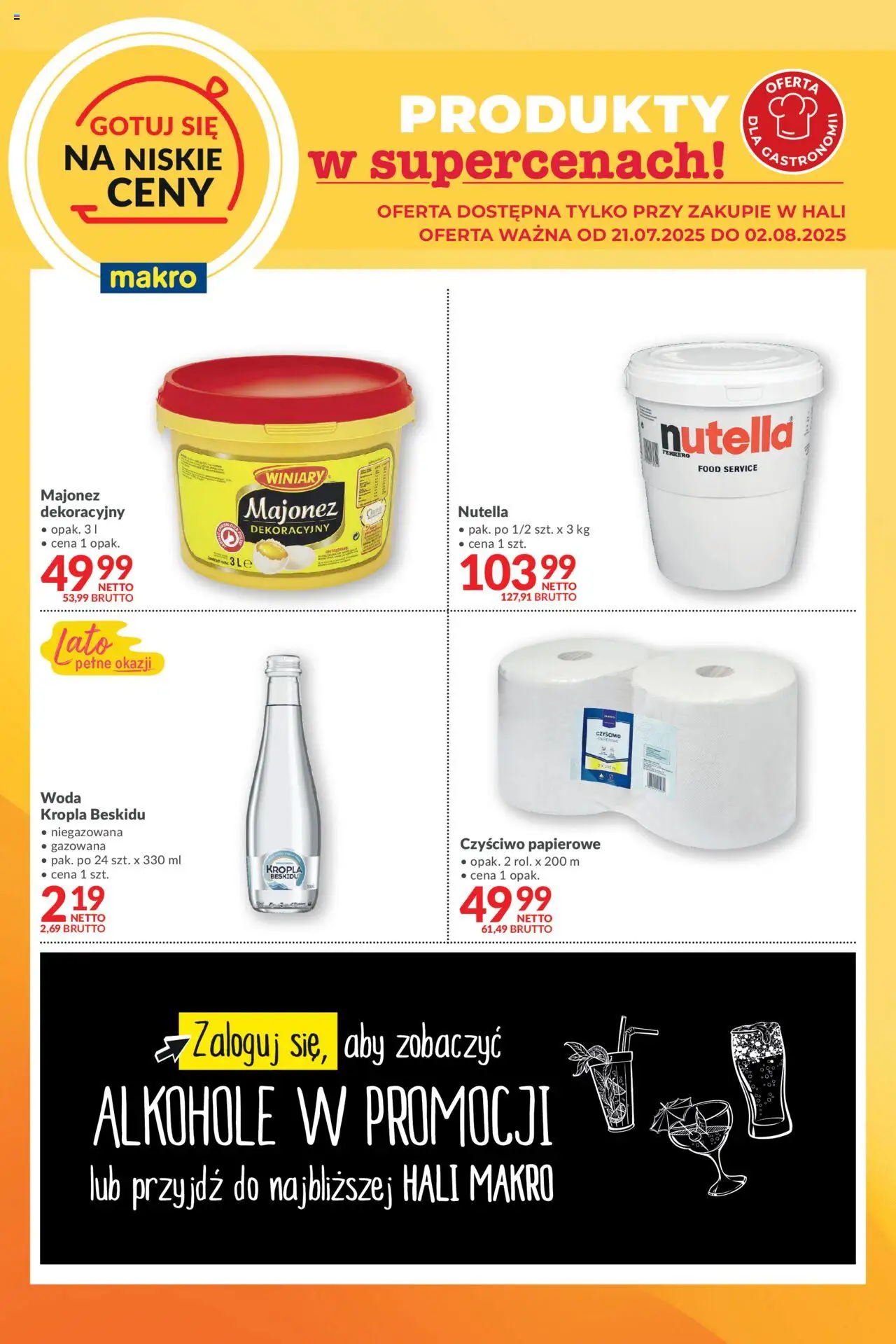 Makro Gazetka - Gotuj się na niskie ceny - strona 1- ważny od 21.07.2025