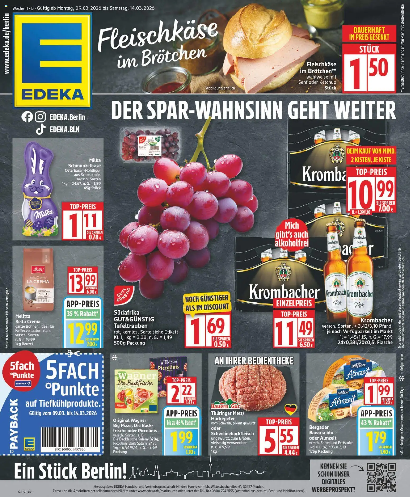 Edeka Prospekt 	 - Seite 1 - gültig ab 09.03.2026