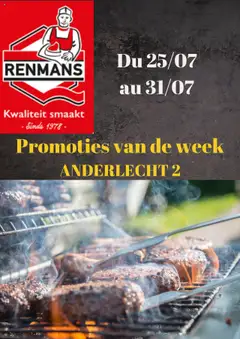 Renmans folder / publicité geldig vanaf 25/07/2025