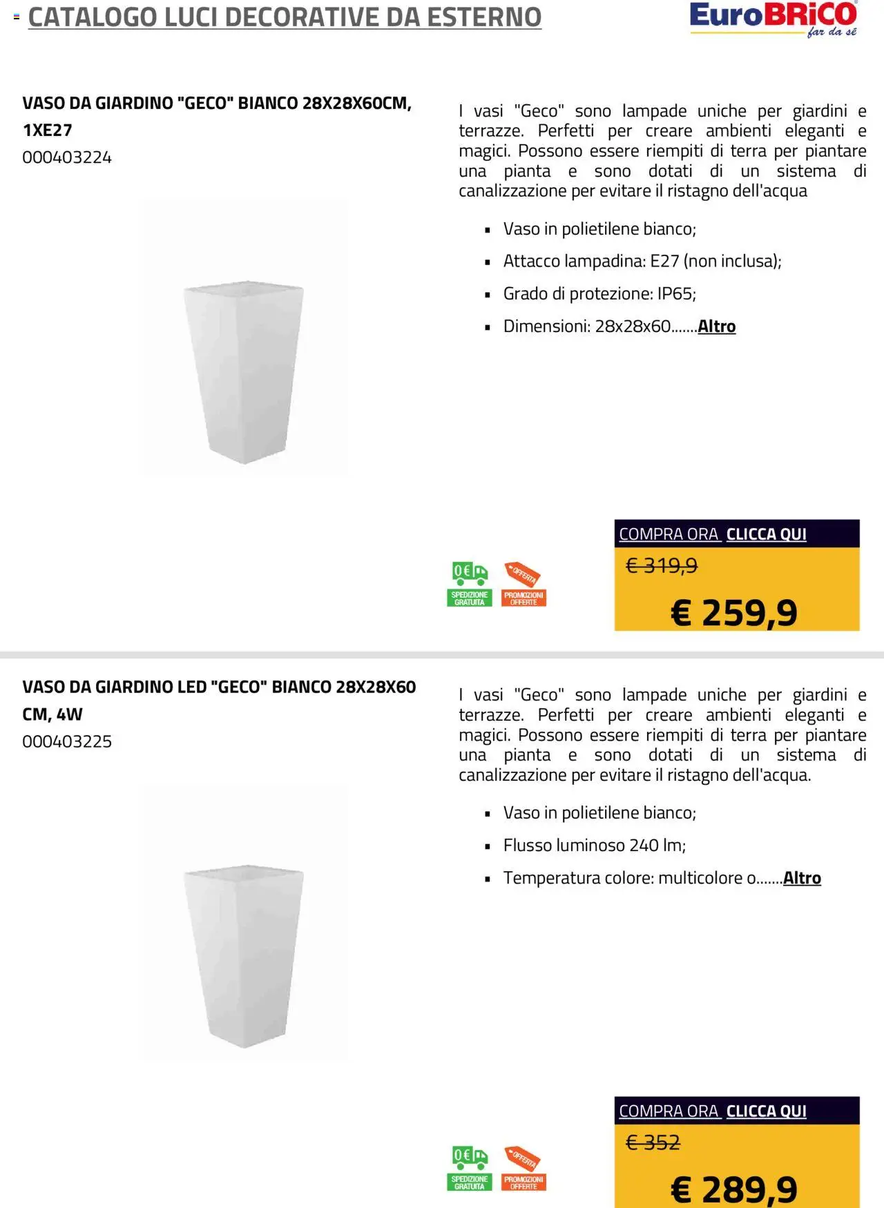 Eurobrico Luci Decorative da Esterno catalogo - pagina 10 - valido dal 23/07/2025