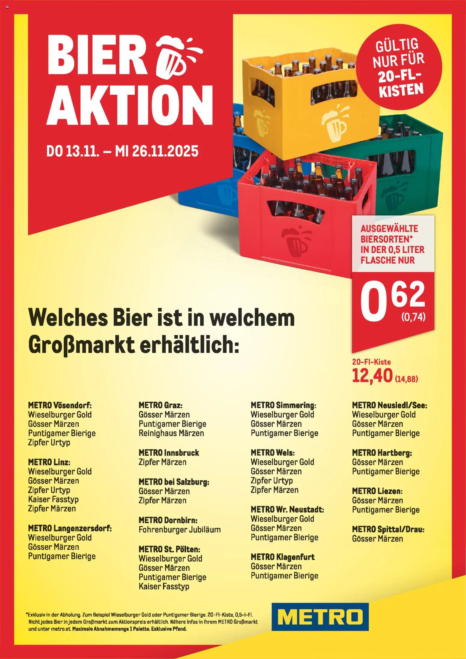 Metro Bier Aktion - Seite 1- gültig ab 13.11.2025
