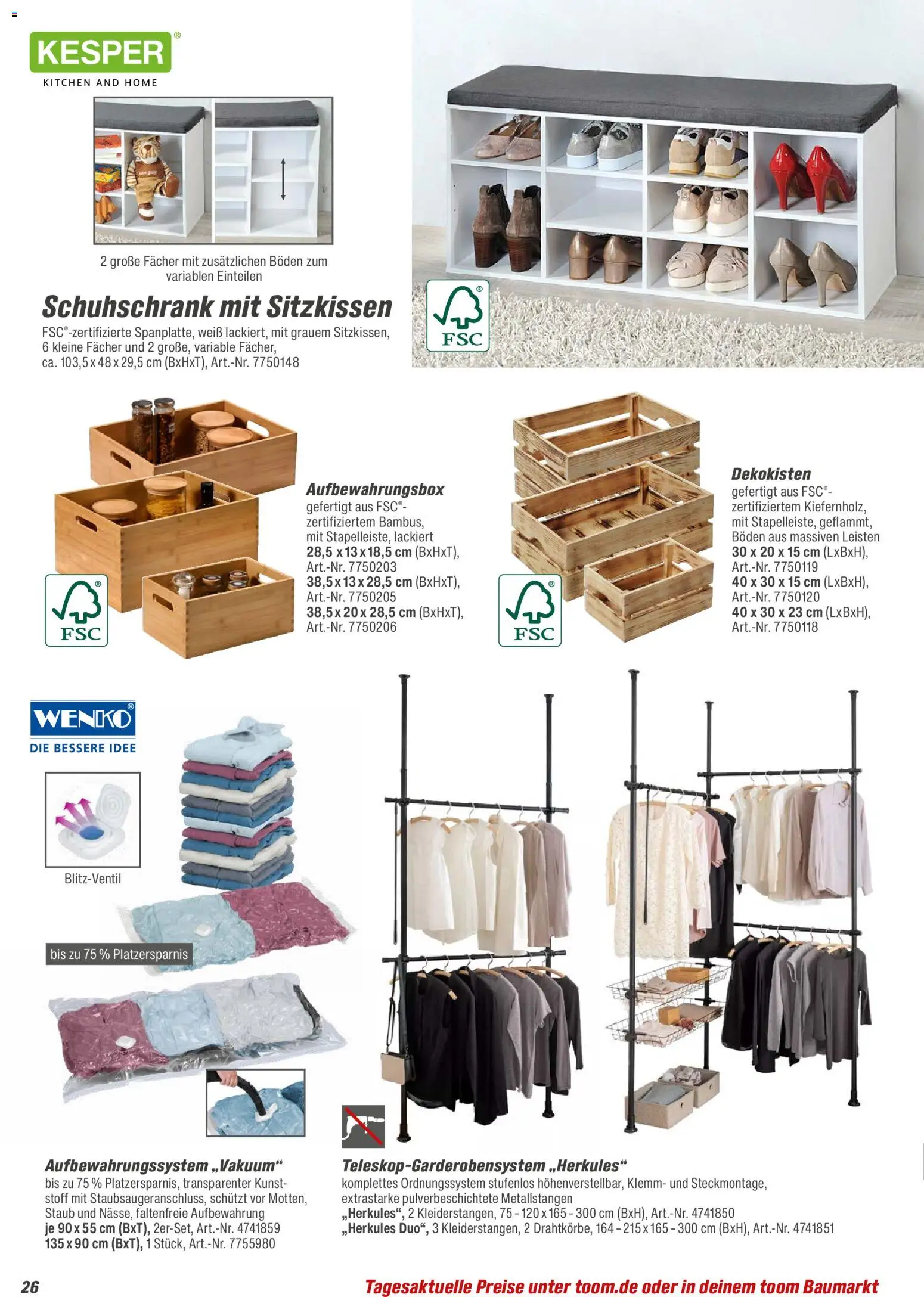 Toom Baumarkt  Wohnen & Haushalt 2026 - Seite 26 - gültig ab 01.01.2026