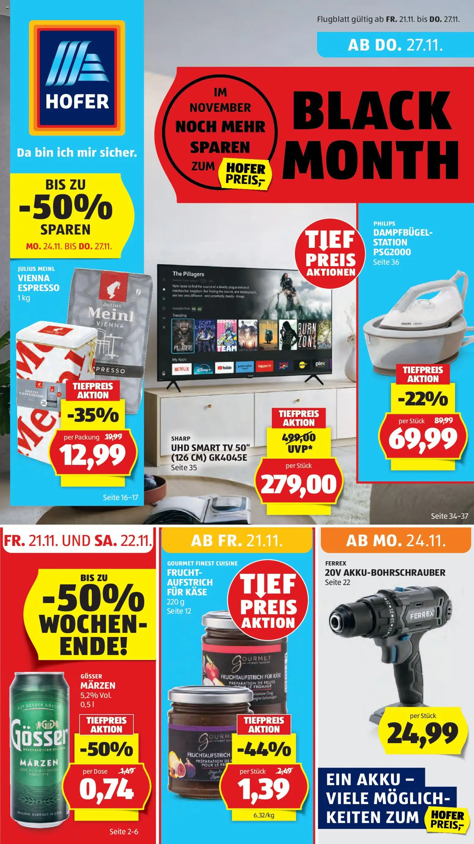 Hofer - Black Friday - Seite 1- gültig ab 21.11.2025
