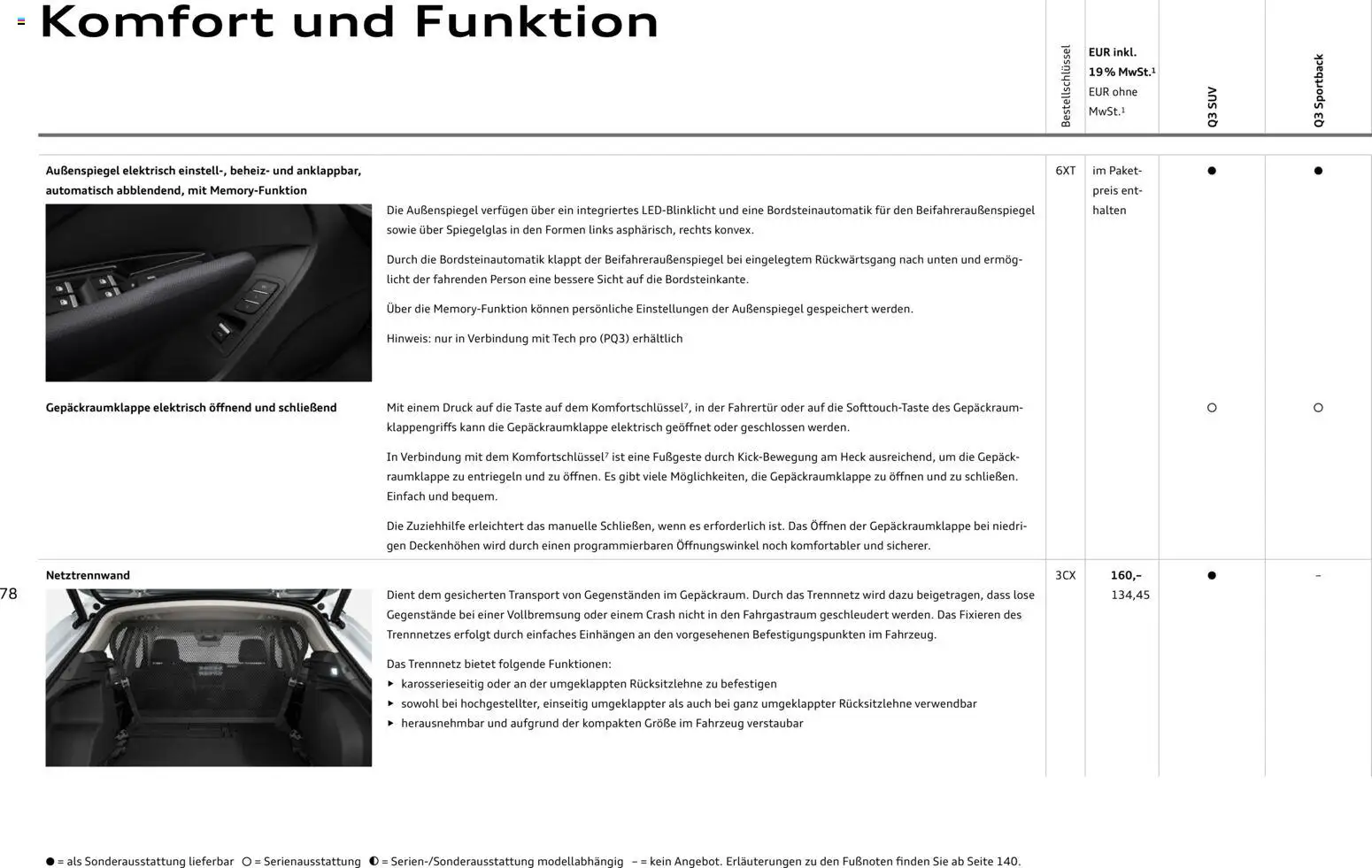 Audi Q3 - Seite 78 - gültig ab 29.01.2026