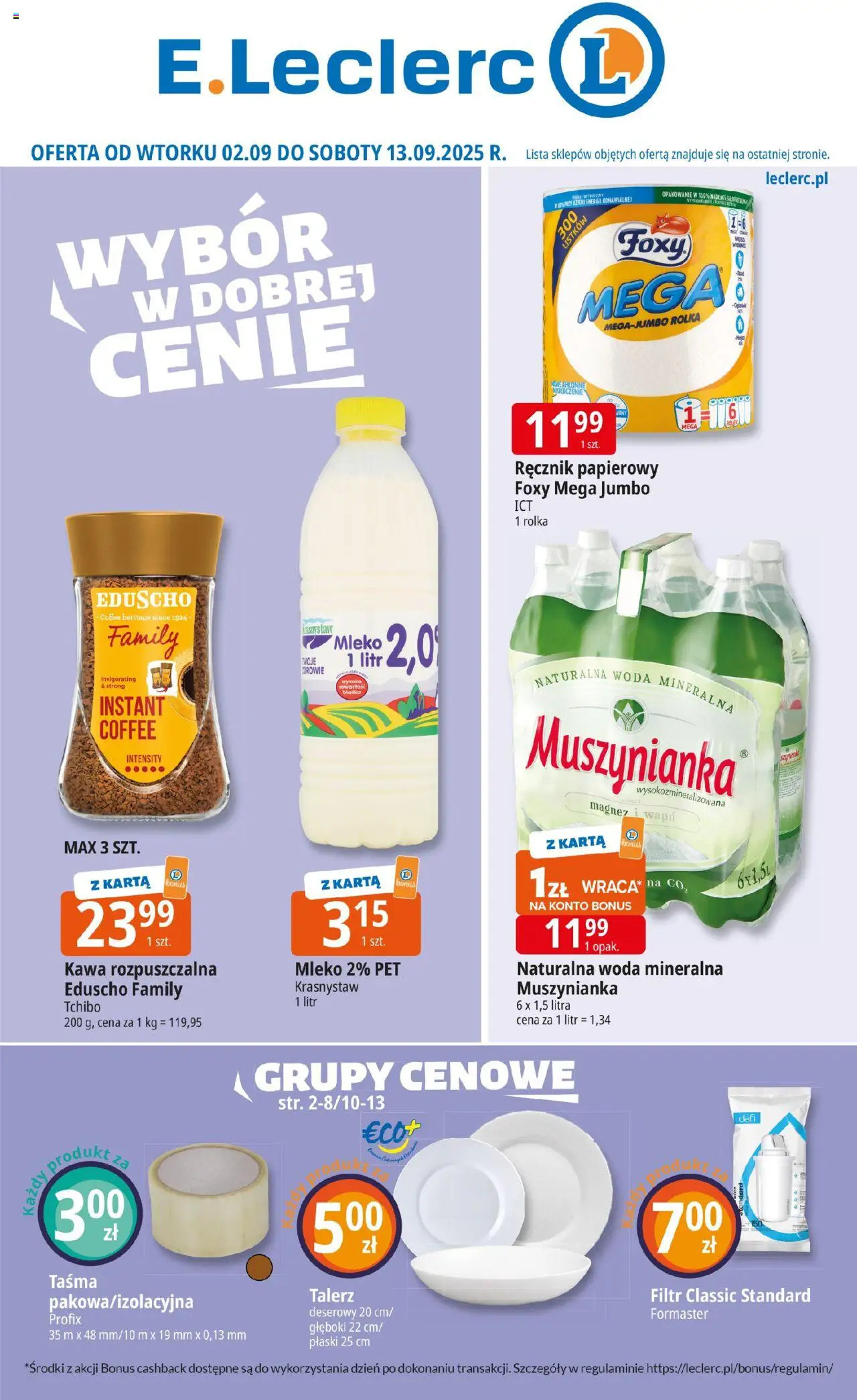 E.Leclerc Gazetka - strona 1- ważny od 02.09.2025