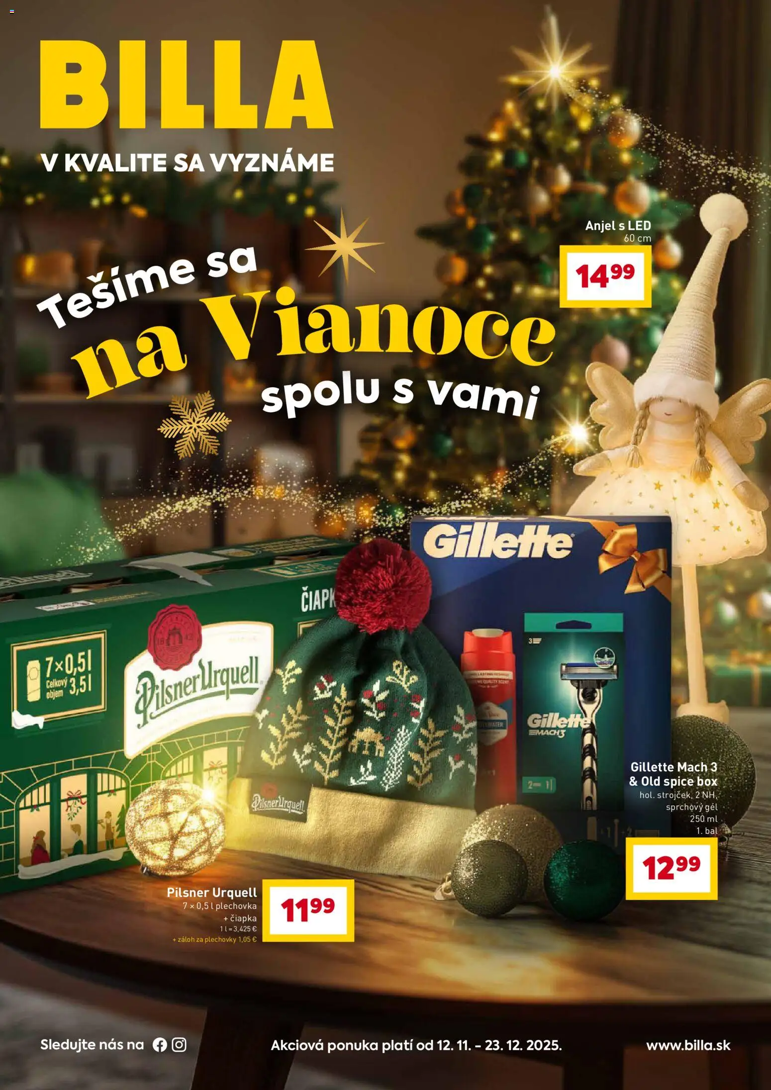 Billa tešíme sa na Vianoce spolu s vami - strana 1- platný od 12.12.2025
