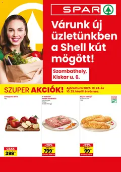 Előnézet Spar Szombathely üzlet megújulás érvényes 2025.10.24.-tól