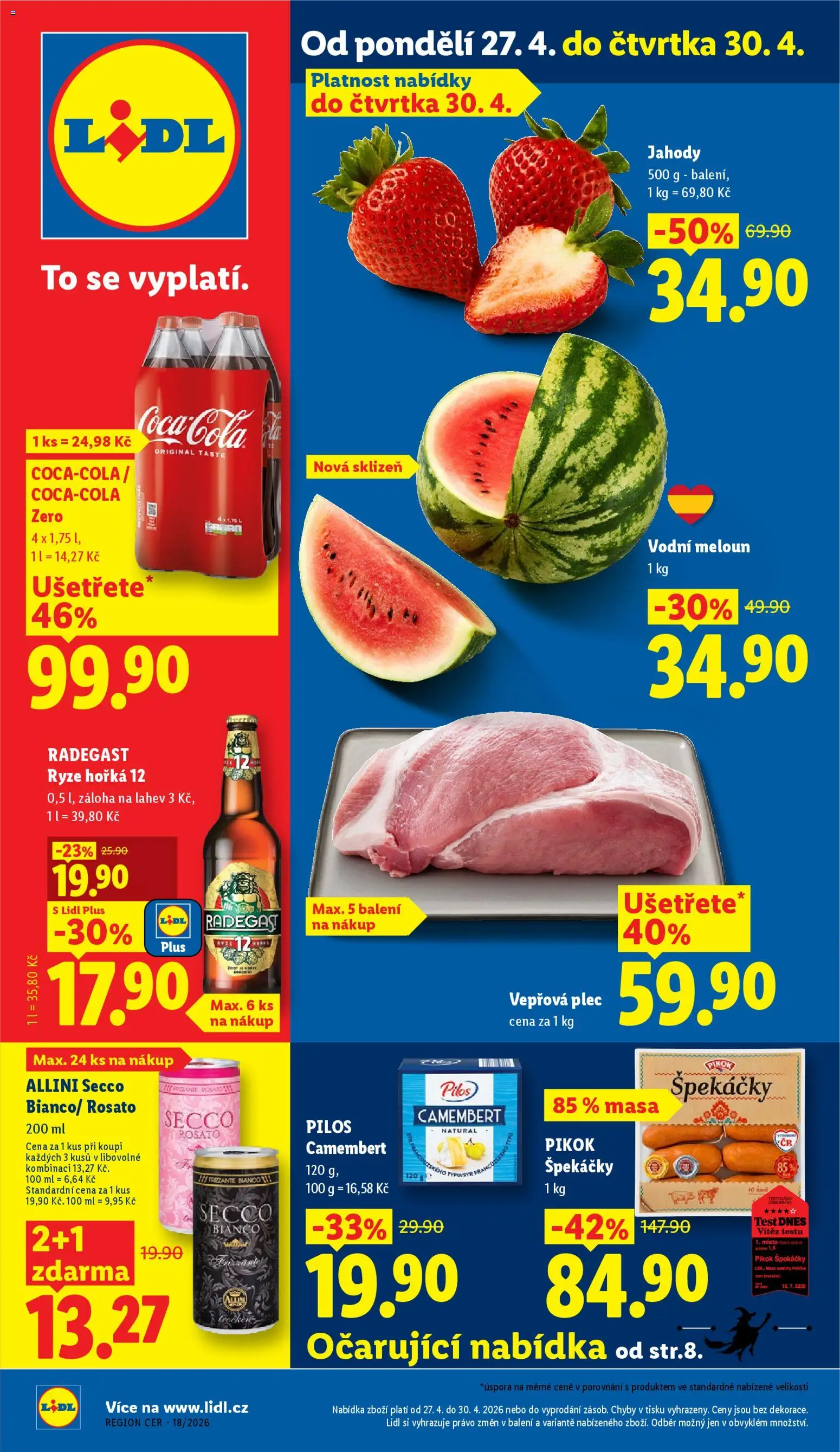 Lidl leták - strana 1- platný od 27.04.2026