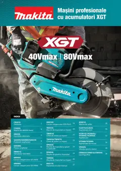 Makita catalog - Masini profesionale Makita XGT valabil de la 20.06.2024