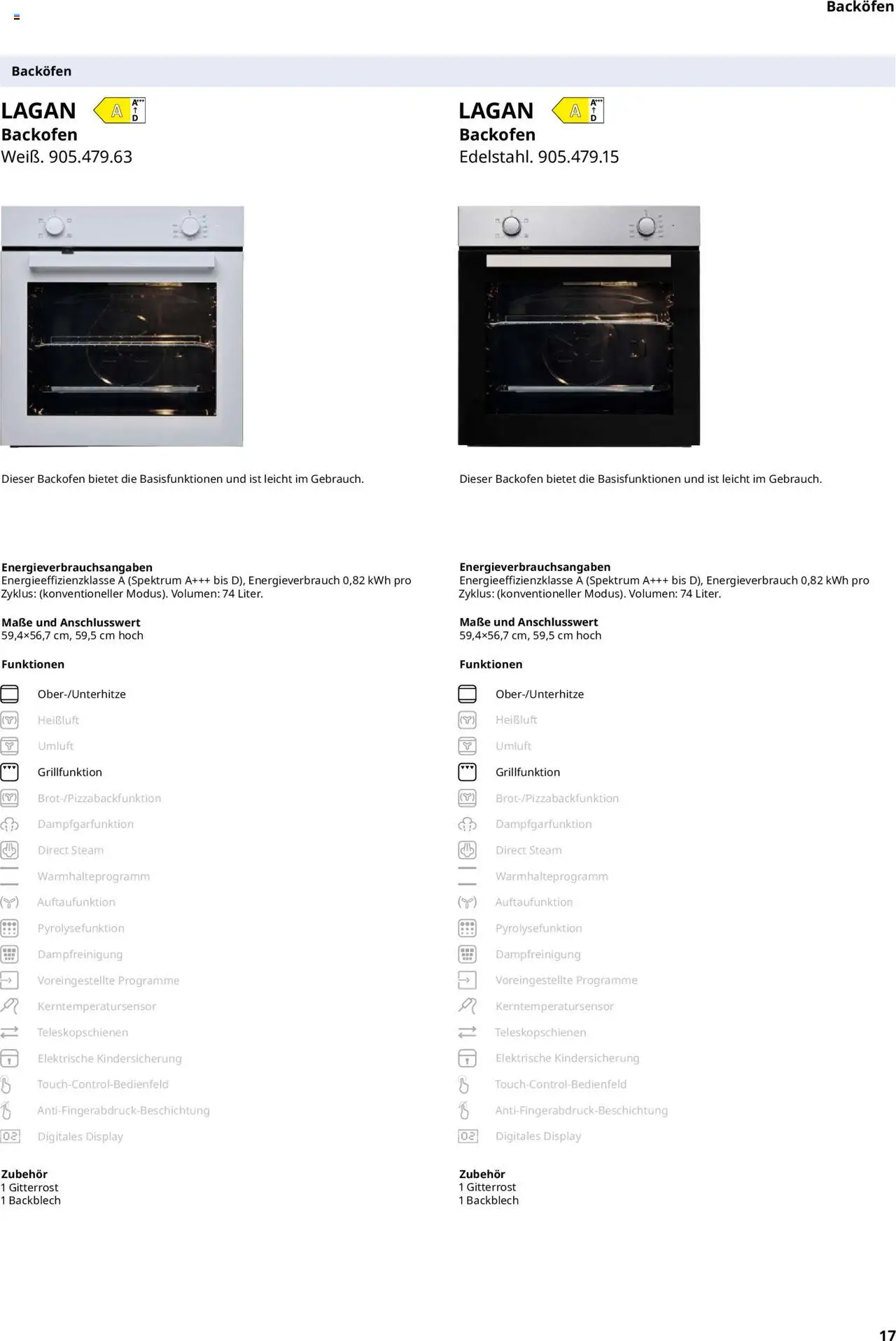 Ikea Elektrogeräte - Seite 17 - gültig ab 30.09.2025
