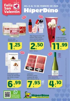 Vista previa del folleto HiperDino - Especial San Valentin válido desde 06/02/2026