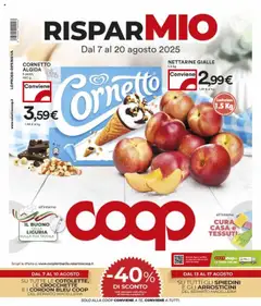 Anteprima Volantino COOP	 valida dal 07/08/2025