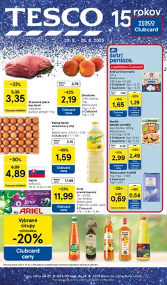 Tesco leták platný od 20.08.2025