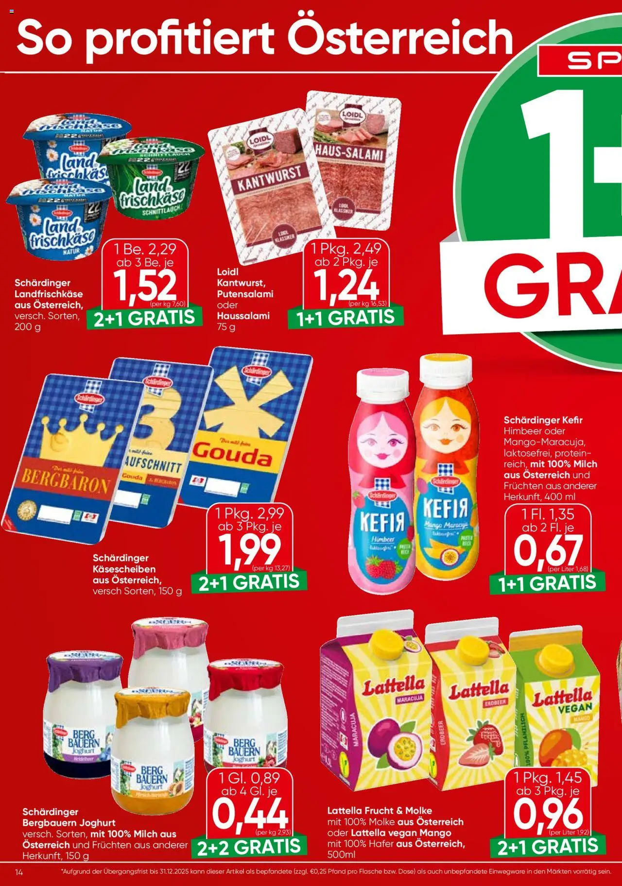 Spar Flugblatt - Salzburg  - Seite 14- gültig ab 17.07.2025