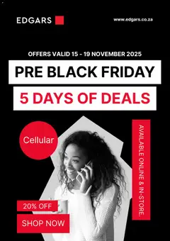 Preview Edgars Black Friday valid from 15/11/2025