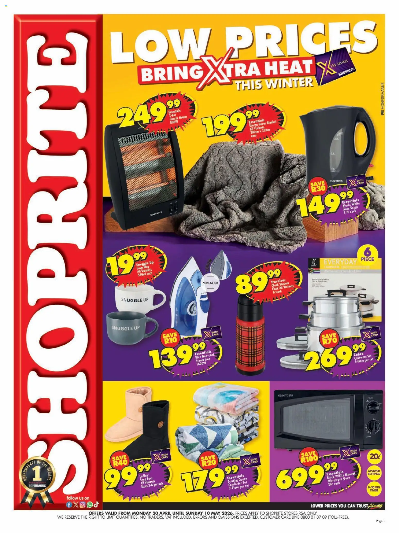 Shoprite Specials - page 1- valid from 20/04/2026
