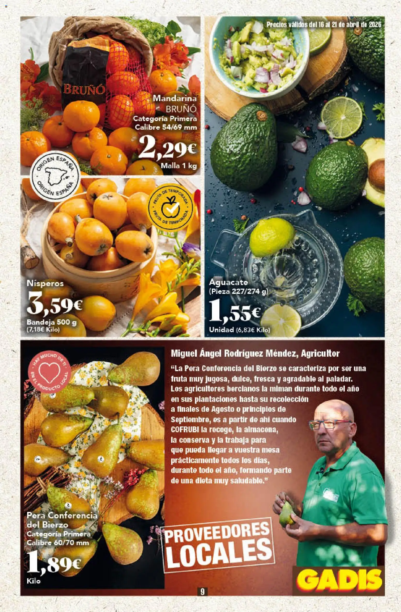 Gadis folleto - Página de 9 - Válido desde 16/04/2026