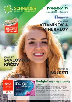 Schneider lekáreň leták platný od 02.03.2026