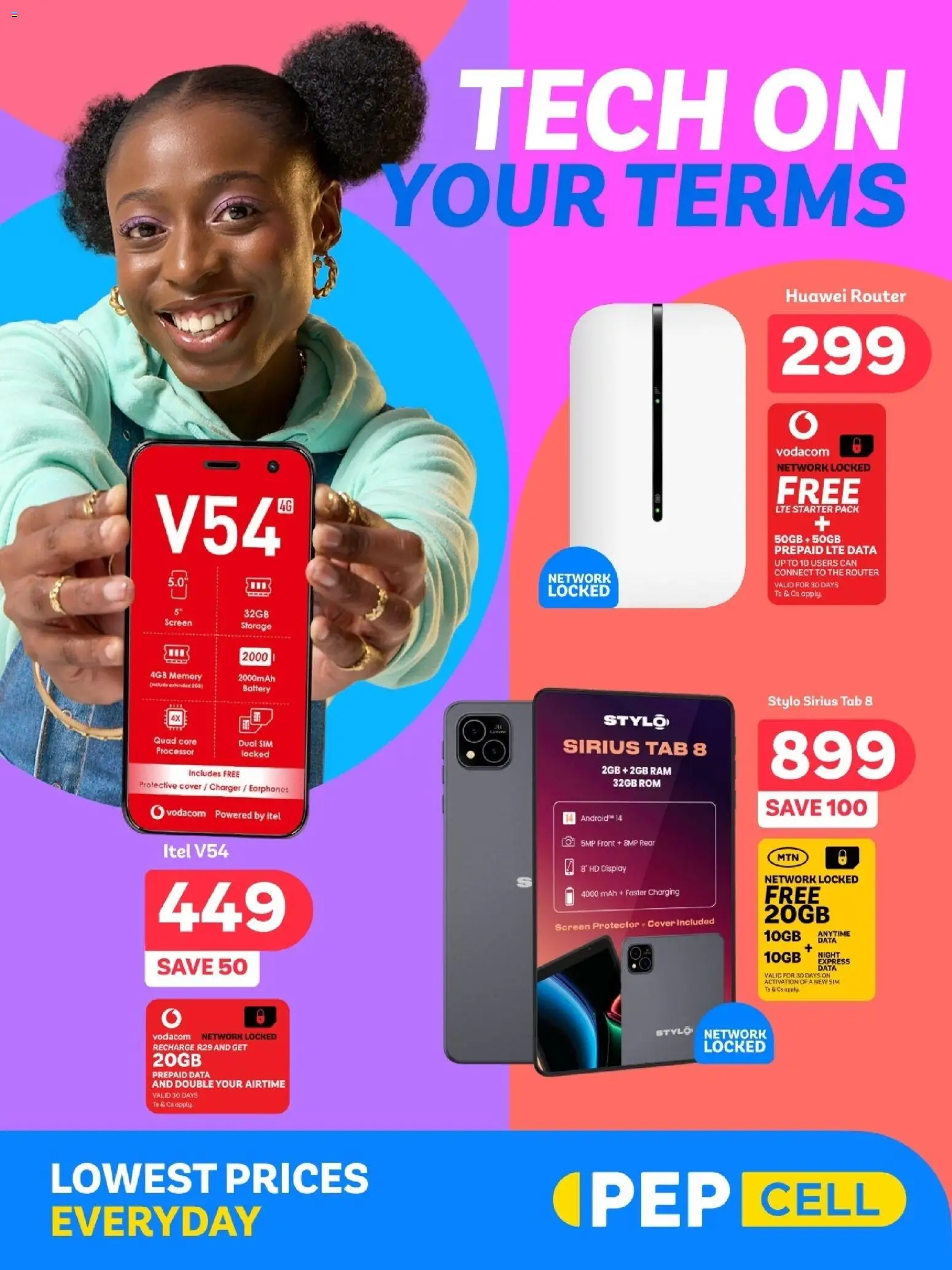 PEP Stores - Cell Specials - page 1- valid from 26/12/2025
