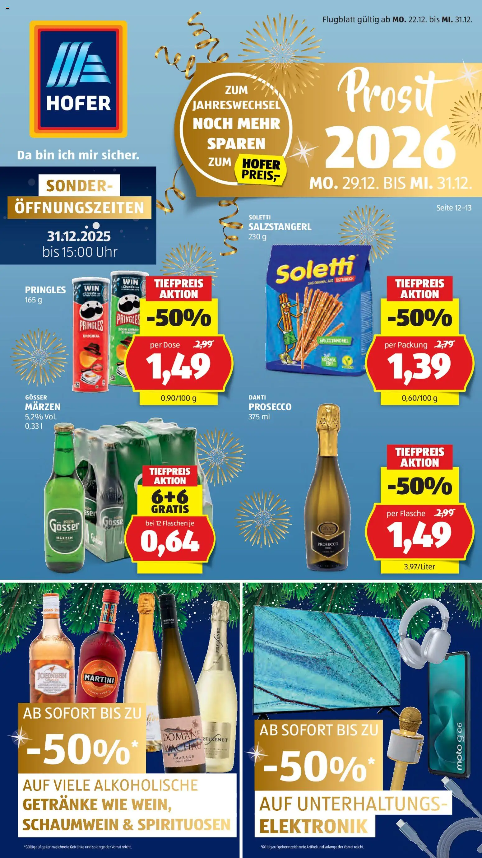 Hofer Flugblatt - Seite 1- gültig ab 22.12.2025
